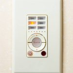 music control panel on the wall